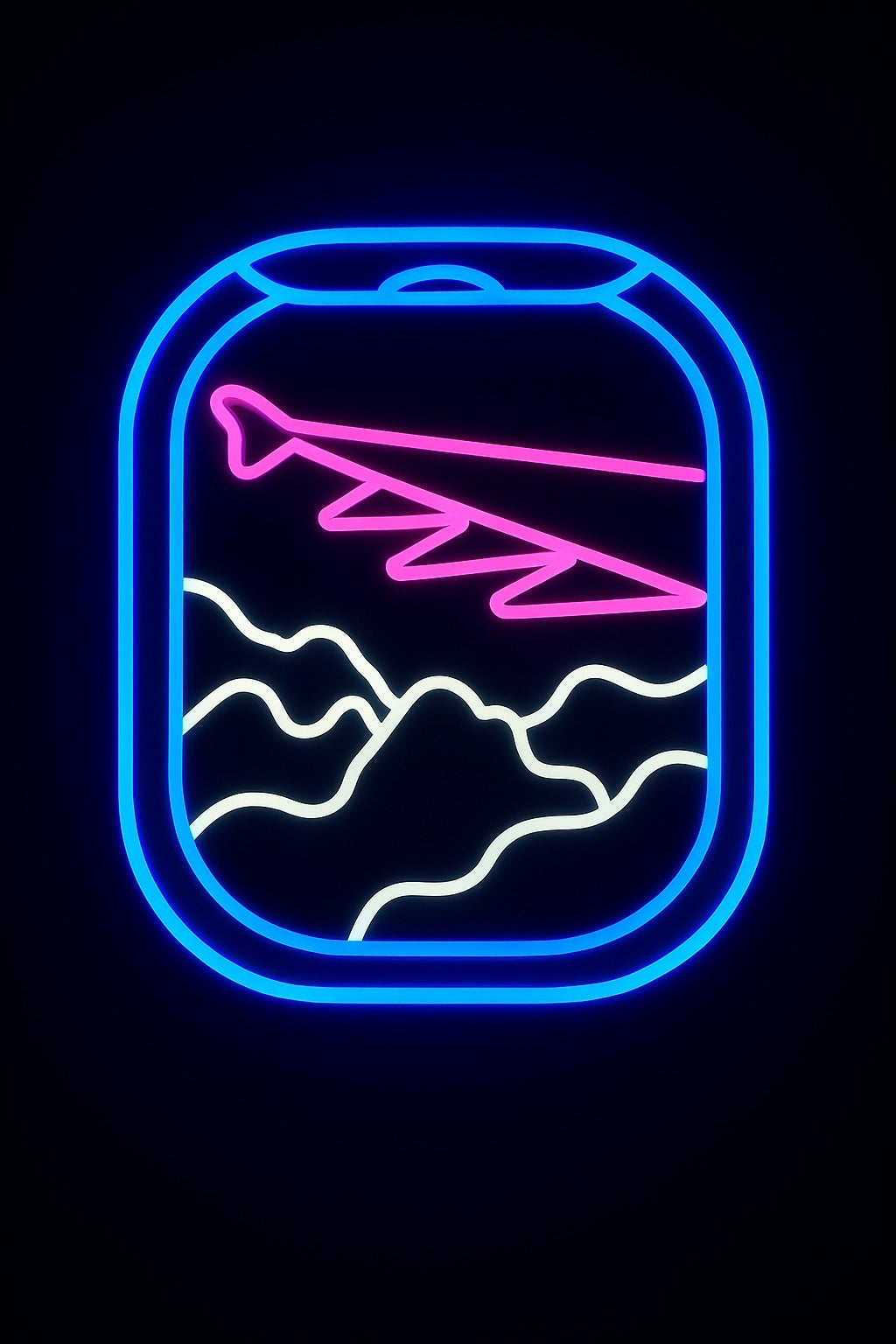 Hublot Avion & Nuages Neon
