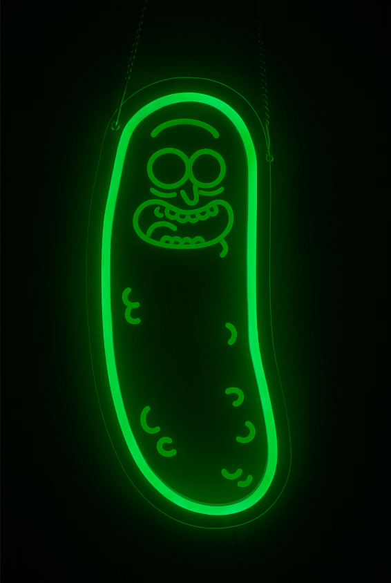 Pickle Rick Neon