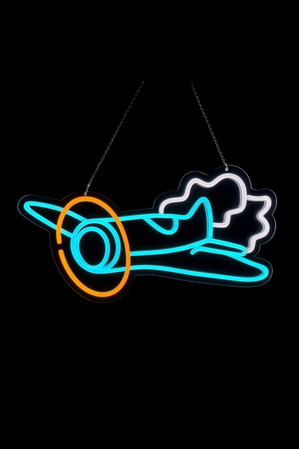 Avion en vol Neon