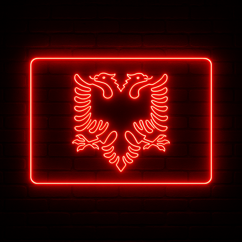 Rroftë Shqipëria Neon