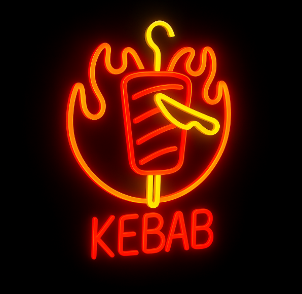 Fire Kebab Neon