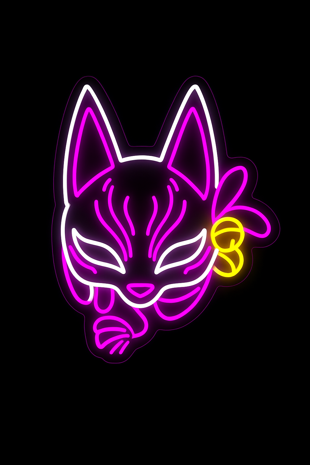 Masque japonais Neon