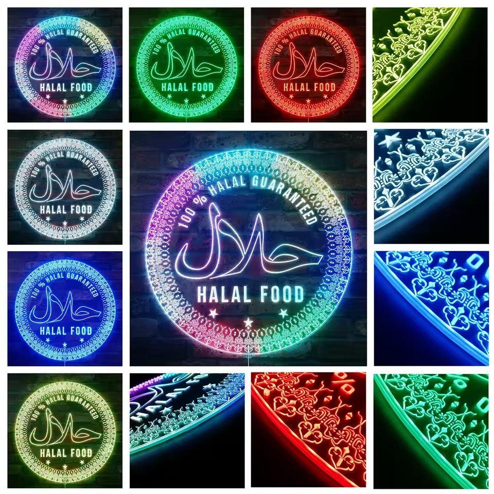 Hallal Food Neon