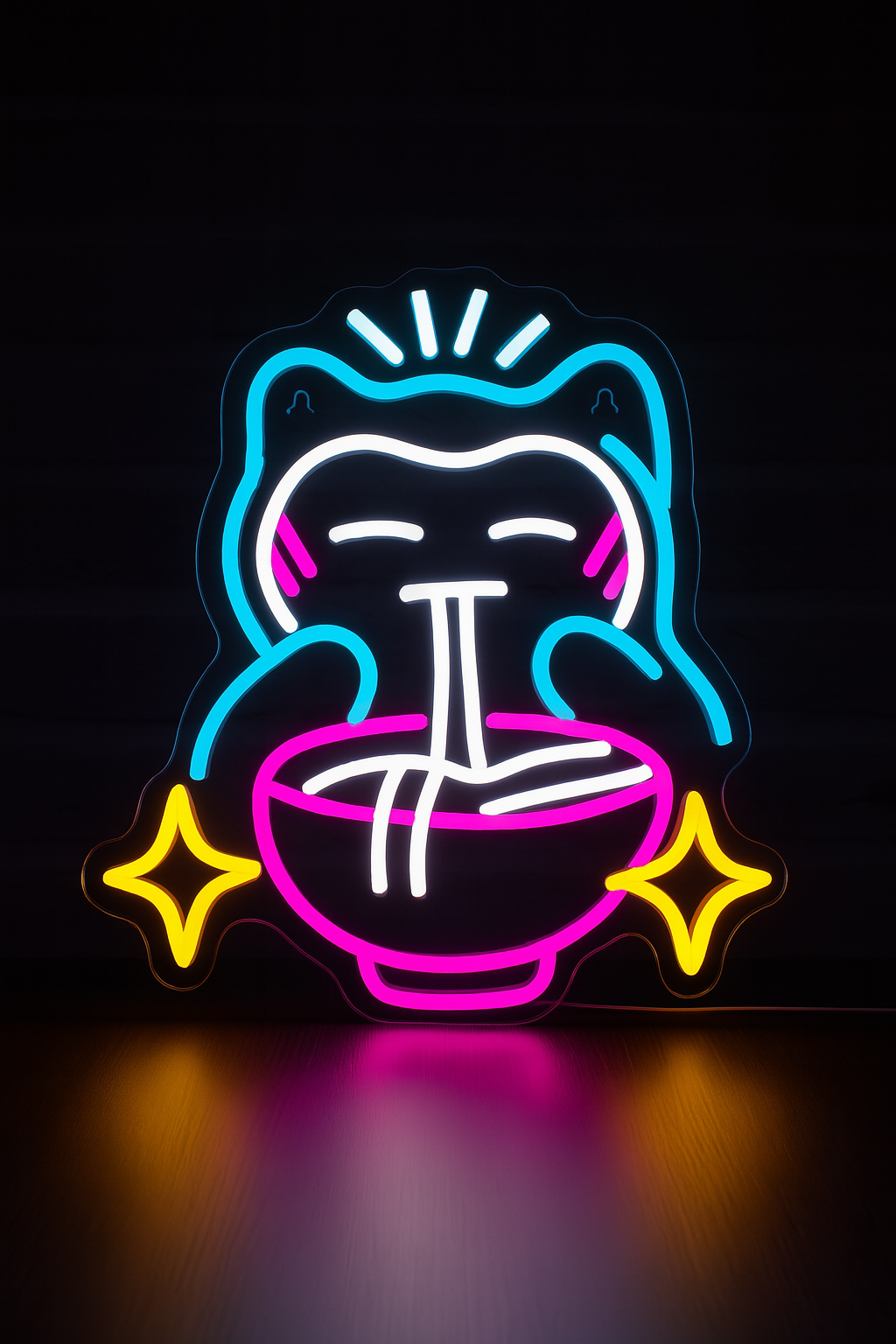 Chat porte-bonheur Neon